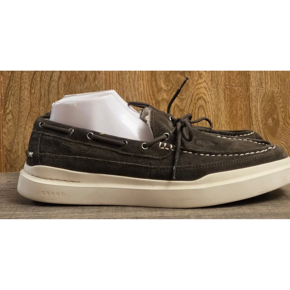 Cole Haan Grandpro Rally Faux Fur Lined Moccasin Boat Shoes Mens Size 11